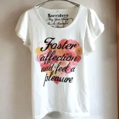 しまむらSorridere 半袖Tシャツ ホワイト Lサイズのサムネイル
