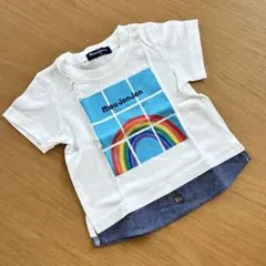 moujonjon 半袖Tシャツ 80cm レインボー柄のサムネイル