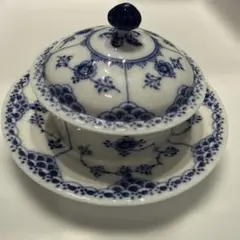 希少 新品ロイヤルコペンハーゲン ブルーフラワー蓋つきスープ