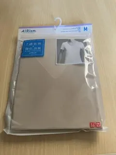 UNIQLO AIRism M ベージュ Tシャツ