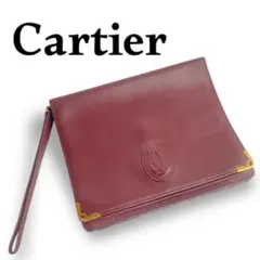 訳あり美品✨Cartierカルティエ マストライン クラッチバッグセカンドバッグ