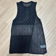 JEANASIS ブラック レースタンクトップ F