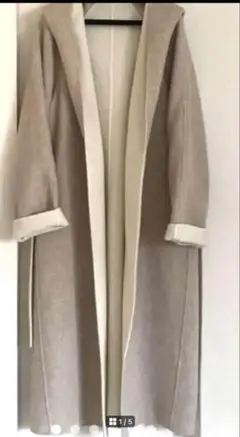 極美品✨ebure エブール 近年モデル ガウンコート ベルテッド 定価9万 