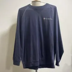 Champion ネイビー 長袖トレーナー Lサイズ