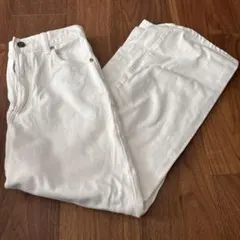ホワイト　デニム　S