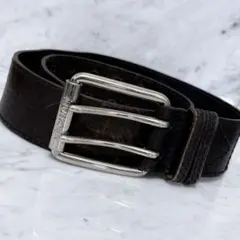 MICHEAL KORS マイケルコース ブラック レザー ベルト幅広 ダブル