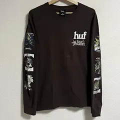 HUF ハフ マリファナ ロンT M ブラウン カットソーのサムネイル
