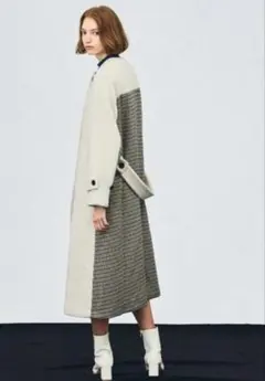 UNITED TOKYOバックチェックフレアコート