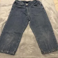 デニムブルー ゴムウエスト パンツ 120cm デニム2本まとめて ¥1,400