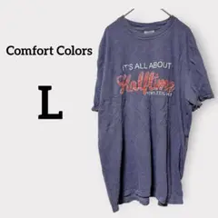 Comfort Colors 【L】Tシャツ 半袖 ネイビー