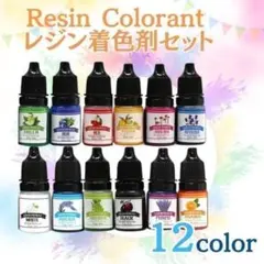 レジン着色剤12色セット 着色料 カラーレジン 着色 クラフト レジン液 uv