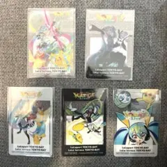 ポケモン 初音ミク ポケミクライブ ららぽーと 特典 クリアカード 全5種