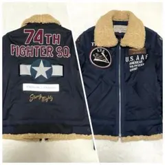 【極美品】AVIREX パディング B-3 AAF ジャケット ネイビー M