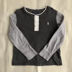 ポロラルフローレン　綿100% 長袖　ロンＴ 4T 110 グレー