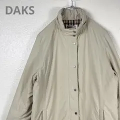 ★DAKS ダックス 中綿入りモッズコート 裏地はハウスチェックのタータン