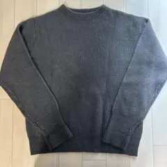 NANO UNIVERSE ダークグレー リブニット