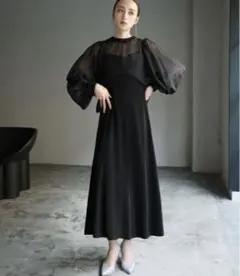 GIRL バックリボンシアーショート丈ブラウス キャミソールワンピース2点セット