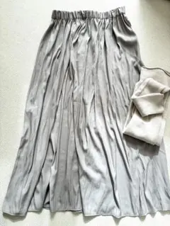 PLST フレアスカート / URBAN RESEARCH ニットタイツ