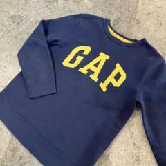 キッズトレーナー⭐︎130㎝　裏起毛GAP ネイビー ロゴ