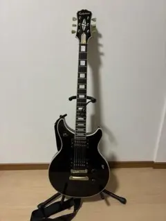 Epiphone エレキギター ブラックtakDC Tak Matsumoto DC Custom Ebony Epiphone エレクトリックギター レス