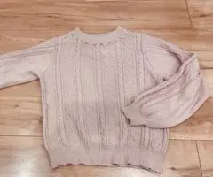 イング　INGNI 長袖ニット　ビジュー付　サーモンピンク