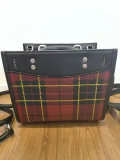 COACH タータンチェック ショルダーバッグ　チェック　トート　バッグ　コーチ
