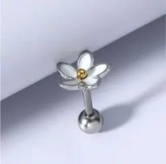 フラワーピアス ボディピアス 軟骨 セカンドピアス 片耳 ボール