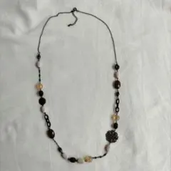 ビーズ ロング ネックレス