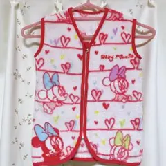 ミニーマウス スリーパー ディズニー　フリース ベスト　ピンク ベビーミニー