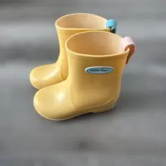 イエロー 子供用 レインブーツ ハンドル付き