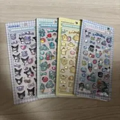 サンリオの可愛い3Dキャラクターシール4枚セット