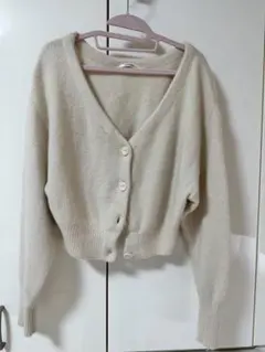 SNIDEL ファーライクニットカーディガン