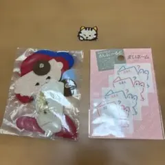 フェルトキャラクターワッペンと名札シールセット