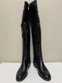 ロングブーツ 膝上丈 黒 24cm