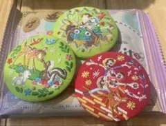 ディズニー刺繍缶バッジ　トイストーリー、リメンバーミー、バンビ3点セット