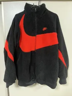Nike フリースジャケット 黒/赤