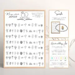 【結婚証明書】ゲスト参加型　結婚証明書・見本・説明書　3点セット