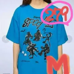 新品♦✨ODDSTUDIO✨♦グラフィックデザイン　半袖Ｔシャツ♦Ｍサイズ♦青色
