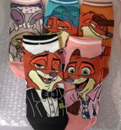 ディズニー ズートピア 靴下 ソックス ニック ピクサー ジュディ しまむら