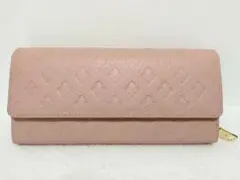 【新品未使用】パトリックコックス　 エンボス加工 長財布 ピンクレザー大容量のサムネイル