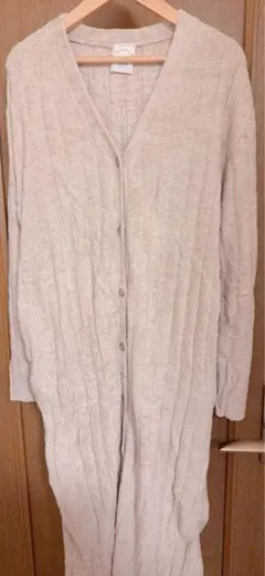 【未使用】gelato pique ルームウェア ロングカーディガン ベージュ