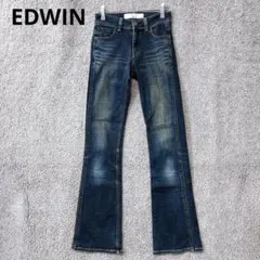 3417 EDWIN サムシング デニムパンツ ブルー フレア ベルボトム