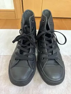 コンバース オールスター スニーカー シューズ ハイカット レザー 23㎝ 黒