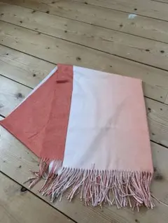 カシミヤ 100%ストール オレンジ グラデーション