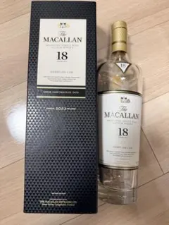 MACALLAN 18年 シングルモルトウイスキー 空き瓶箱付き グラス2個 The Macallan 18 Years Old 2本セット 空き瓶 - メルカリ