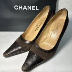 CHANEL スエード フリンジ パンプス ココマーク - メルカリ