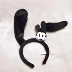 【美品】ディズニー オズワルド カチューシャ 垂れ耳 東京ディズニーリゾート
