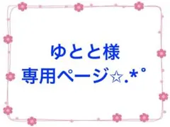 ゆとと様専用ページ✩.*˚