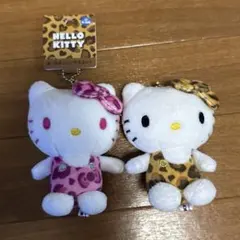 ハローキティ　ヒョウ柄キーホルダー