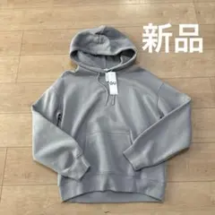 新品　GU スウェットプルパーカー　L グレー　長袖裏起毛パーカー